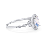 Oval Halo Vintage Style Statement Rings