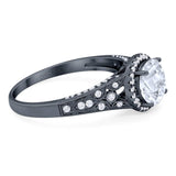 Vintage Style Round Natural Stone Ring