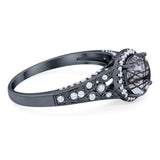 Vintage Style Round Natural Stone Ring