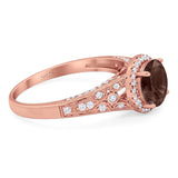 Vintage Style Round Natural Stone Ring