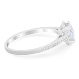 Vintage Style Round Natural Stone Flower Ring