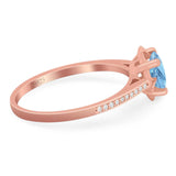 Vintage Style Round Natural Stone Flower Ring