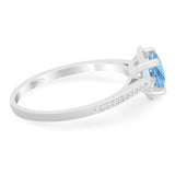 Vintage Style Round Natural Stone Flower Ring