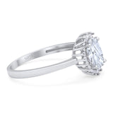 Vintage Style Oval Natural Stone Flower Ring