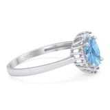 Vintage Style Oval Natural Stone Flower Ring