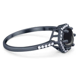 Round Natural Stone Hexagonal Ring