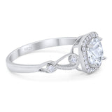 Art Deco Round Natural Stone Ring