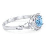 Art Deco Round Natural Stone Ring