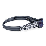 Vintage Style Round Natural Stone Ring