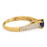 Vintage Style Round Natural Stone Ring