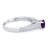 Vintage Style Round Natural Stone Ring