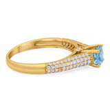 Vintage Style Round Natural Stone Ring