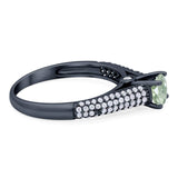 Vintage Style Round Natural Stone Ring