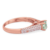 Vintage Style Round Natural Stone Ring