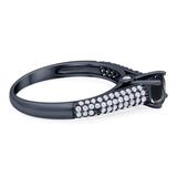 Vintage Style Round Natural Stone Ring