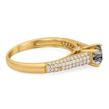 Vintage Style Round Natural Stone Ring