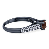 Vintage Style Round Natural Stone Ring