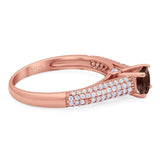 Vintage Style Round Natural Stone Ring