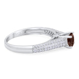 Vintage Style Round Natural Stone Ring