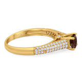 Vintage Style Round Natural Stone Ring