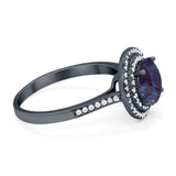 Vintage Style Round Natural Stone Ring