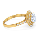 Vintage Style Round Natural Stone Ring