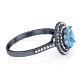 Vintage Style Round Natural Stone Ring