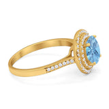 Vintage Style Round Natural Stone Ring