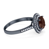 Vintage Style Round Natural Stone Ring