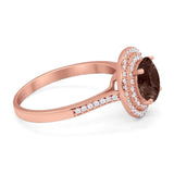 Vintage Style Round Natural Stone Ring