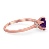 Art Deco Round Natural Stone Halo Ring