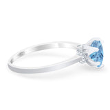 Art Deco Round Natural Stone Halo Ring
