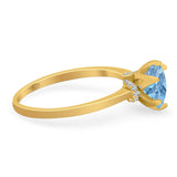 Art Deco Round Natural Stone Halo Ring