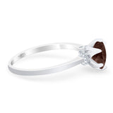 Art Deco Round Natural Stone Halo Ring
