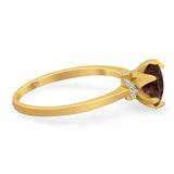 Art Deco Round Natural Stone Halo Ring