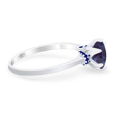 Art Deco Round Natural Stone Halo Ring