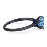 Art Deco Round Natural Stone Halo Ring