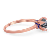 Art Deco Round Natural Stone Halo Ring