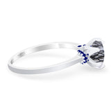 Art Deco Round Natural Stone Halo Ring
