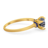 Art Deco Round Natural Stone Halo Ring