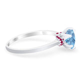 Art Deco Round Natural Stone Halo Ring