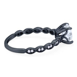 Vintage Style Round Natural Stone Ring