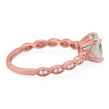 Vintage Style Round Natural Stone Ring