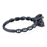 Vintage Style Round Natural Stone Ring