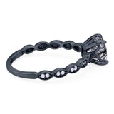 Vintage Style Round Natural Stone Ring