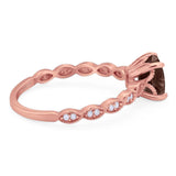 Vintage Style Round Natural Stone Ring