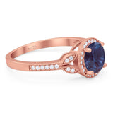 Art Deco Ring Round Natural Stone Beaded Ring