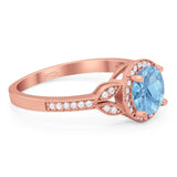 Art Deco Ring Round Natural Stone Beaded Ring