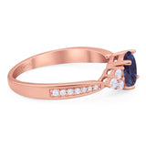 Vintage Style Round Natural Stone Ring