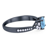 Vintage Style Round Natural Stone Ring